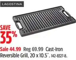 Canadian Tire Lagostina Cast-Iron Reversible Grill, 20 x 10.5˝ offer