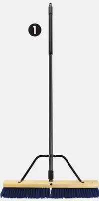 Canadian Tire 24˝ Multi Surface Push Broom with Brace offer