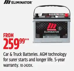 Canadian Tire Motomaster Car & Truck Batteries offer