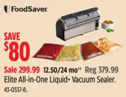 Canadian Tire FoodSaver Elite All-in-One Liquid+ Vacuum Sealer offer