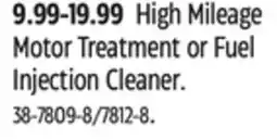 Canadian Tire Mileage Motor Treatment or Fuel Injection Cleaner offer