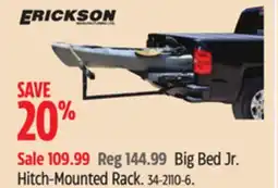 Canadian Tire Erickson Big Bed Jr. Hitch-Mounted Rack offer