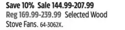 Canadian Tire Ecofan Selected Wood Stove Fans offer