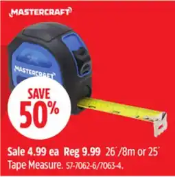 Canadian Tire Mastercraft Tape Measure offer