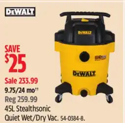 Canadian Tire 45L Stealthsonic Quiet Wet/Dry Vac offer