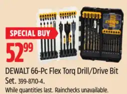 Canadian Tire DEWALT 66-Pc Flex Torq Drill/Drive Bit Set offer