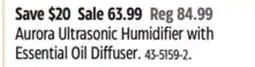 Canadian Tire AIRCARE Aurora Ultrasonic Humidifier with Essential Oil Diffuser offer