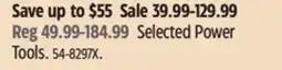 Canadian Tire Selected Power Tools offer
