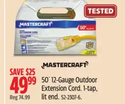 Canadian Tire 50´ 12-Gauge Outdoor Extension Cord offer