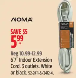 Canadian Tire Noma 6´7˝ Indoor Extension Cord offer