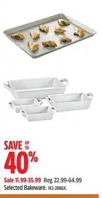 Canadian Tire Selected Bakeware offer