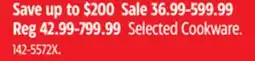 Canadian Tire Selected Cookware offer