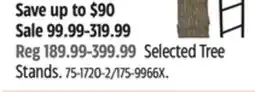 Canadian Tire Big Game Selected Tree Stands offer