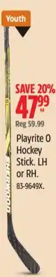 Canadian Tire Sherwood Playrite 0 Hockey Stick LH or RH offer