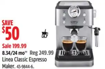 Canadian Tire De'Longhi Linea Classic Espresso Maker offer