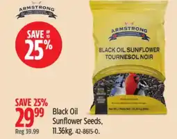 Canadian Tire Black Oil Sunflower Seeds, 11.36kg offer