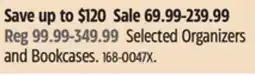Canadian Tire Selected Organizers and Bookcases offer