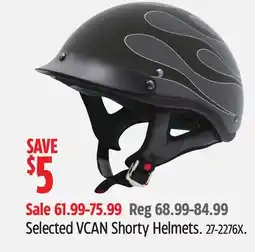 Canadian Tire VCAN Selected VCAN Shorty Helmets offer