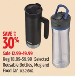 Canadian Tire Contigo Selected Reusable Bottles, Mug and Food Jar offer