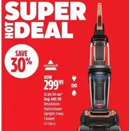 Canadian Tire Bissell Revolution HydroSteam Upright Deep Cleaner offer