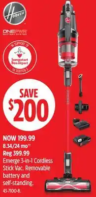 Canadian Tire Hoover 3-in-1 Cordless Stick Vac offer