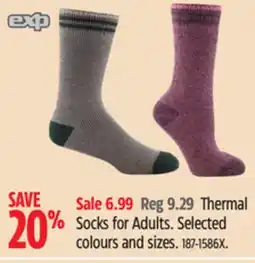 Canadian Tire Thermal Socks for Adults offer