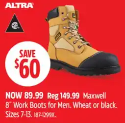 Canadian Tire Maxwell 8˝ Work Boots for Men offer