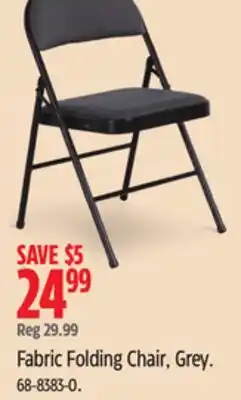 Canadian Tire for-living Fabric Folding Chair, Grey offer