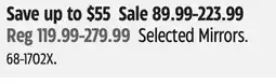 Canadian Tire Canvas Selected Mirrors offer