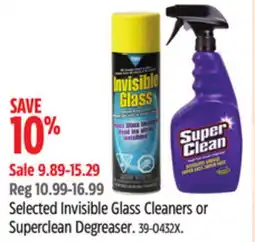 Canadian Tire Stoner Selected Invisible Glass Cleaners or Superclean Degreaser offer