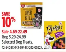 Canadian Tire Selected Dog Treats offer