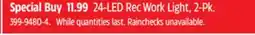 Canadian Tire Chateau 24-LED Rec Work Light offer