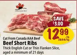 Farm Boy Cut From Canada AAA Beef Beef Short Ribs offer
