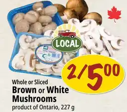 Farm Boy Whole or Sliced Brown or White Mushrooms offer