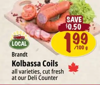 Farm Boy Brandt Kolbassa Coils offer