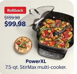 Walmart PowerXL 7.5-qt. StirMax multi-cooker offer