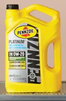 Walmart Pennzoil Platinum synthetic motor oil offer