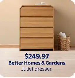 Walmart Better Homes & Gardens Juliet dresser offer