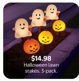 Walmart Halloween lawn stakes 3-pack offer
