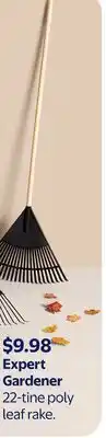 Walmart Expert Gardener 22-tine poly leaf rake offer