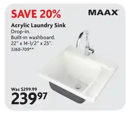 Home Hardware Acrylic Laundry Sink offer