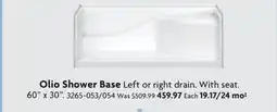 Home Hardware Olio Shower Base offer