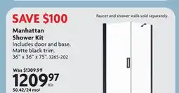Home Hardware Manhattan Shower Kit offer