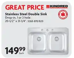 Home Hardware Stainless Steel Double Sink offer