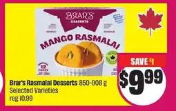 Chalo FreshCo Brar's Rasmalai Desserts 850-908 g Selected Varieties offer