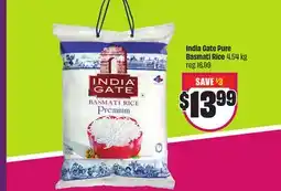 Chalo FreshCo India Gate Pure Basmati Rice 4.54 kg offer