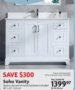 Home Hardware Soho Vanity offer
