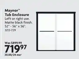 Home Hardware Maynor Tub Enclosure offer