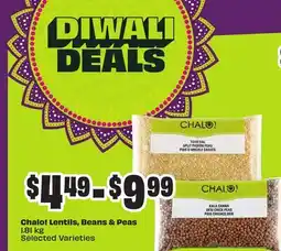 Chalo FreshCo Chalo! Lentils, Beans & Peas 1.81 kg Selected Varieties offer