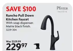 Home Hardware Rancho Pull Down Kitchen Faucet offer